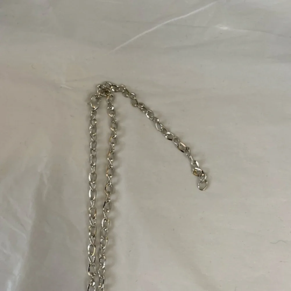 Crystal Dollar Sign Necklace Stainless Steel‎